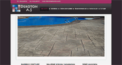 Desktop Screenshot of dekoton.com.tr